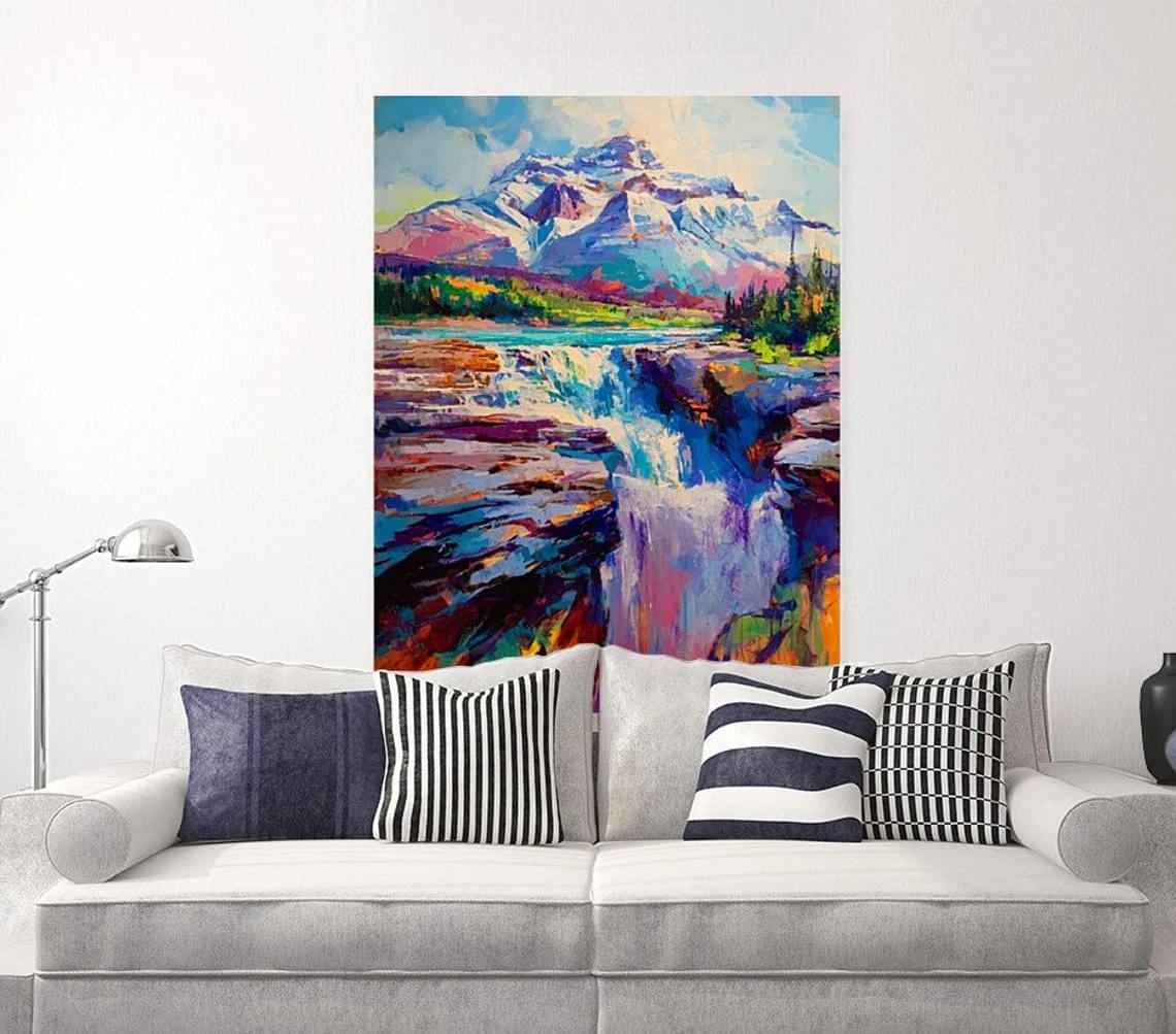 "Athabasca" - Landscapes Artwork Sample on Wall