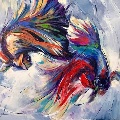 "Dance of a Lifetime" - Betta Fish - Wildlife Artwork