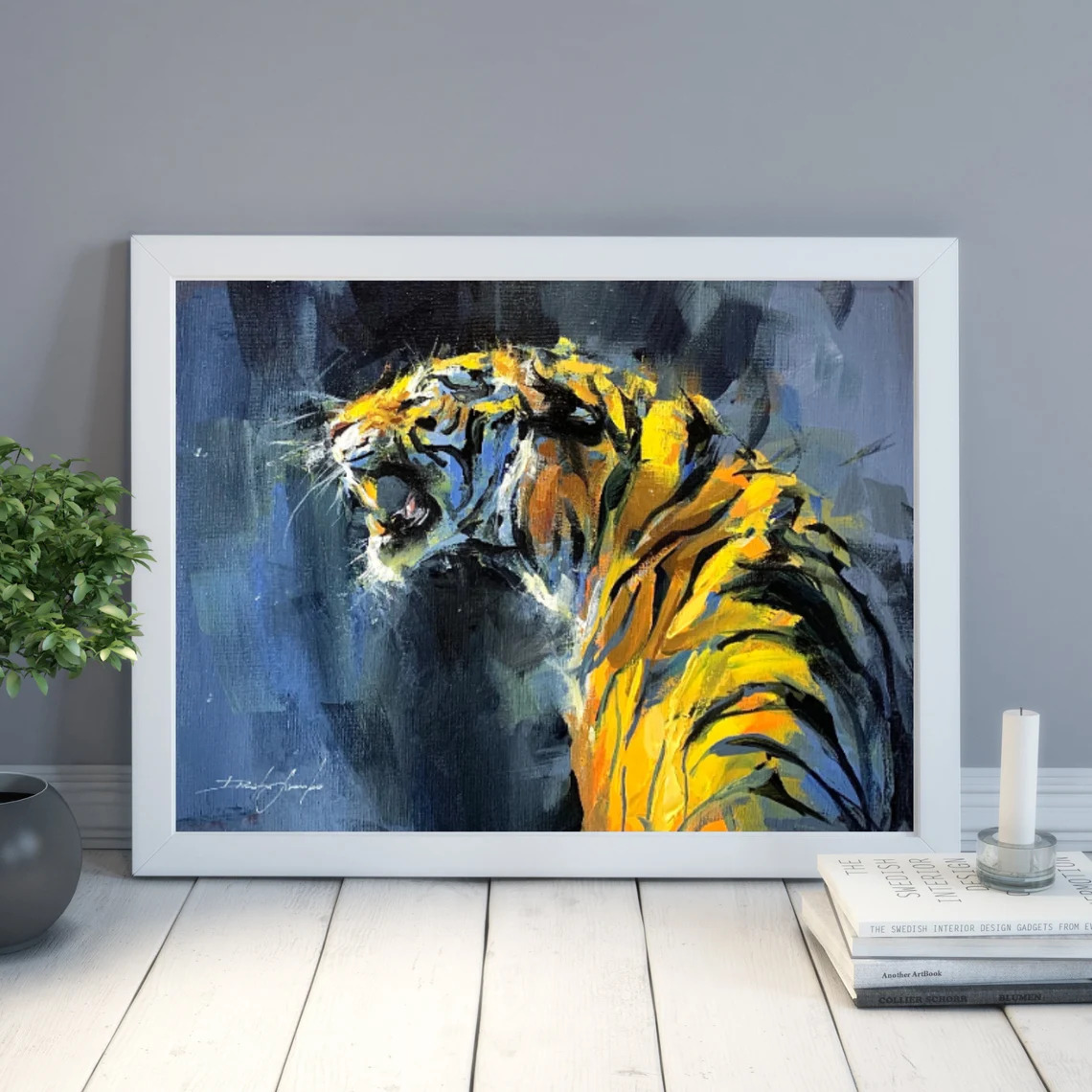"Fearless" - Tiger - Wildlife Artwork Sample