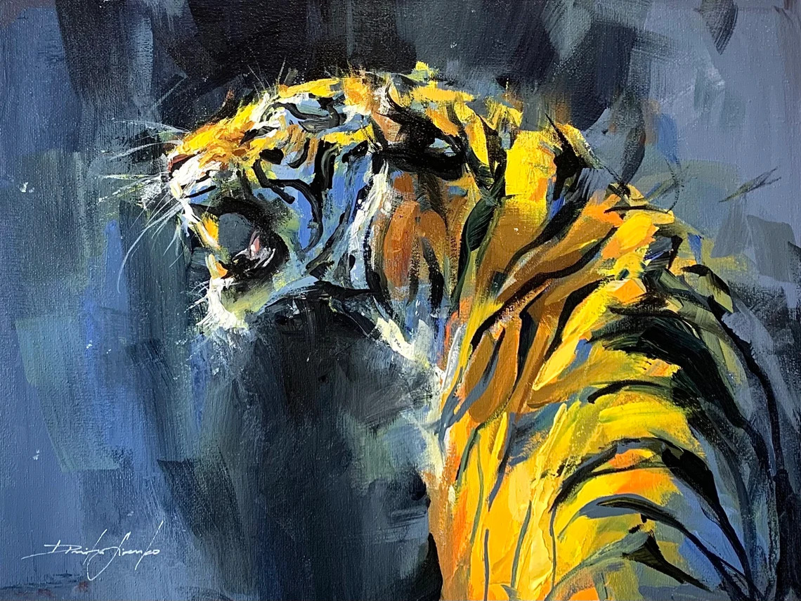 "Fearless" - Tiger - Wildlife Artwork