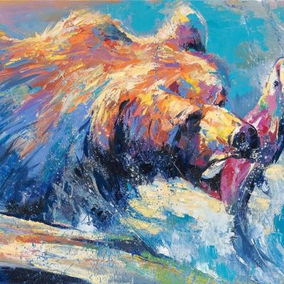 "Fishing" - Grizzly Bear - Wildlife Artwork