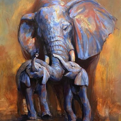 "Guardian" - Elephant - Wildlife Artwork
