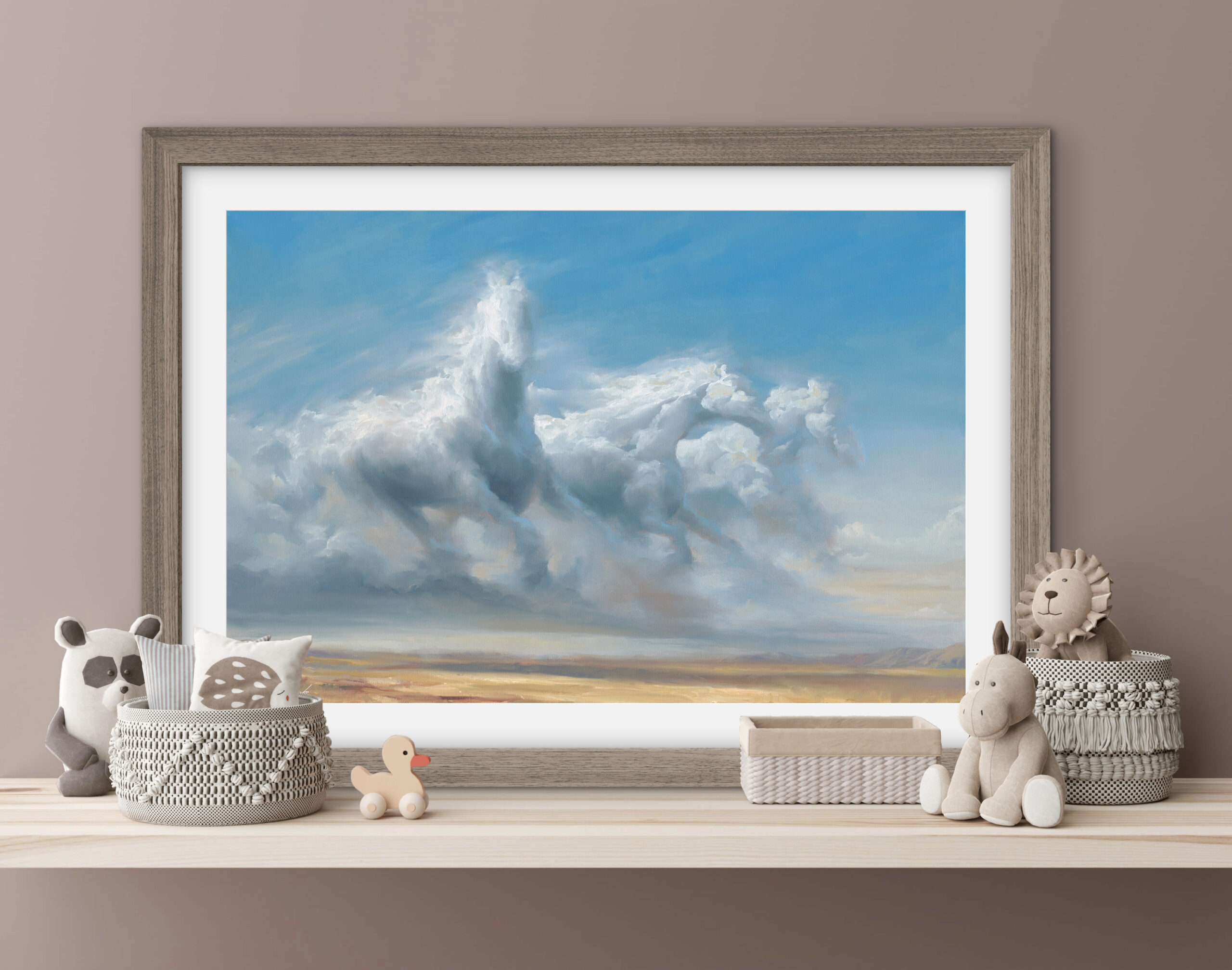 Horse Clouds ART PRINT