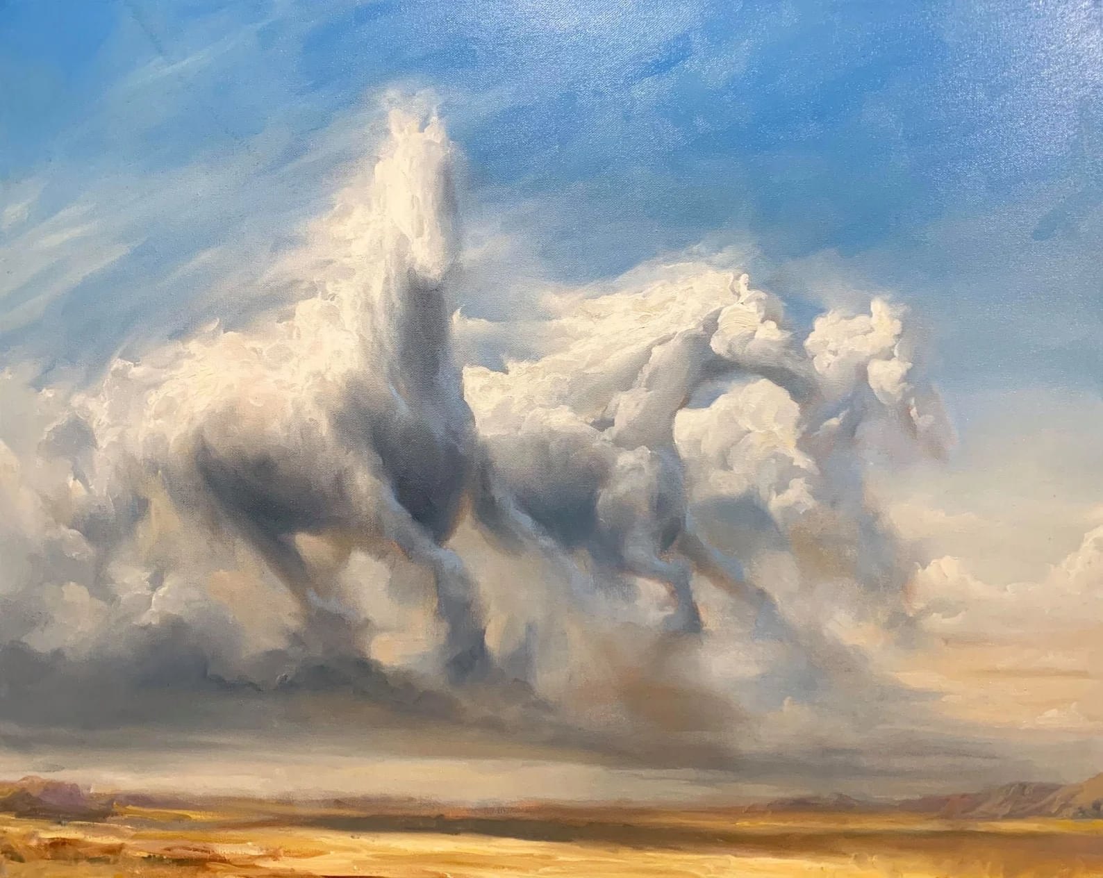 "Horses" - Horses - Wildlife Cloud Series Artwork