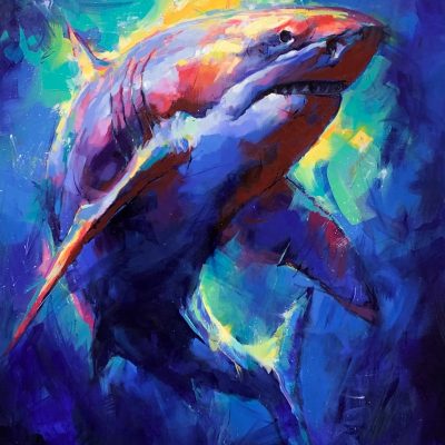 "Instincts" - Great White Shark - Wildlife Artwork