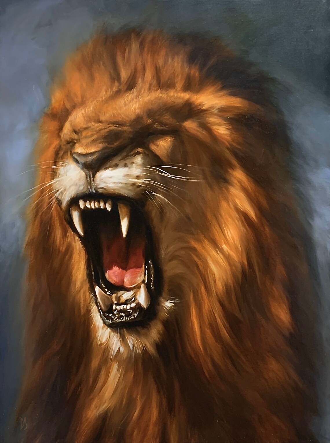 "Lion Heart" - Lion - Wildlife Artwork