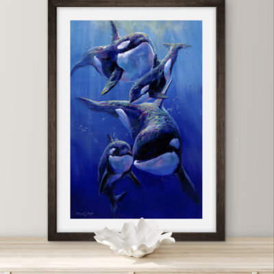 Orca Family ART PRINT
