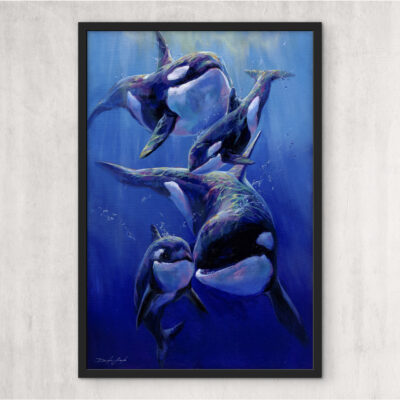 Orca Family ORIGINAL PAINTING