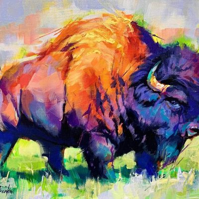 "The Mountain" - Bison - Wildlife Artwork