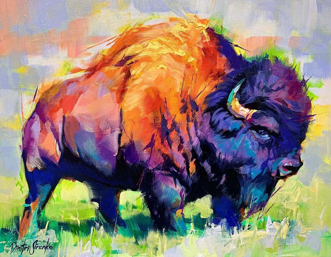 "The Mountain" - Bison - Wildlife Artwork