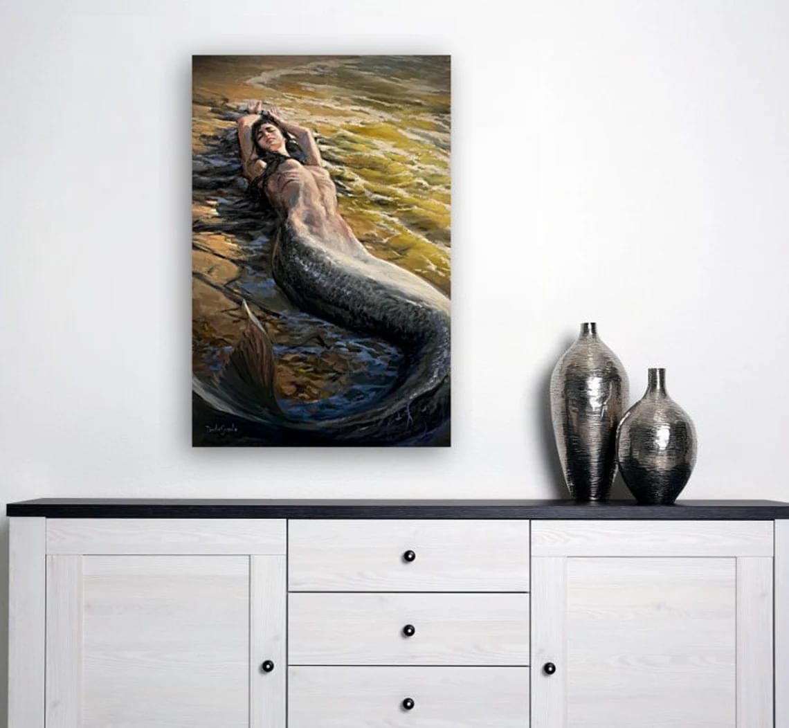 "Calm After the Storm" - Seascape / Fantasy Artwork Sample on Wall