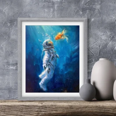 Conversation of the Mutes ART PRINT