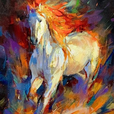 "Creature Of Light" - Horse - Wildlife Artwork
