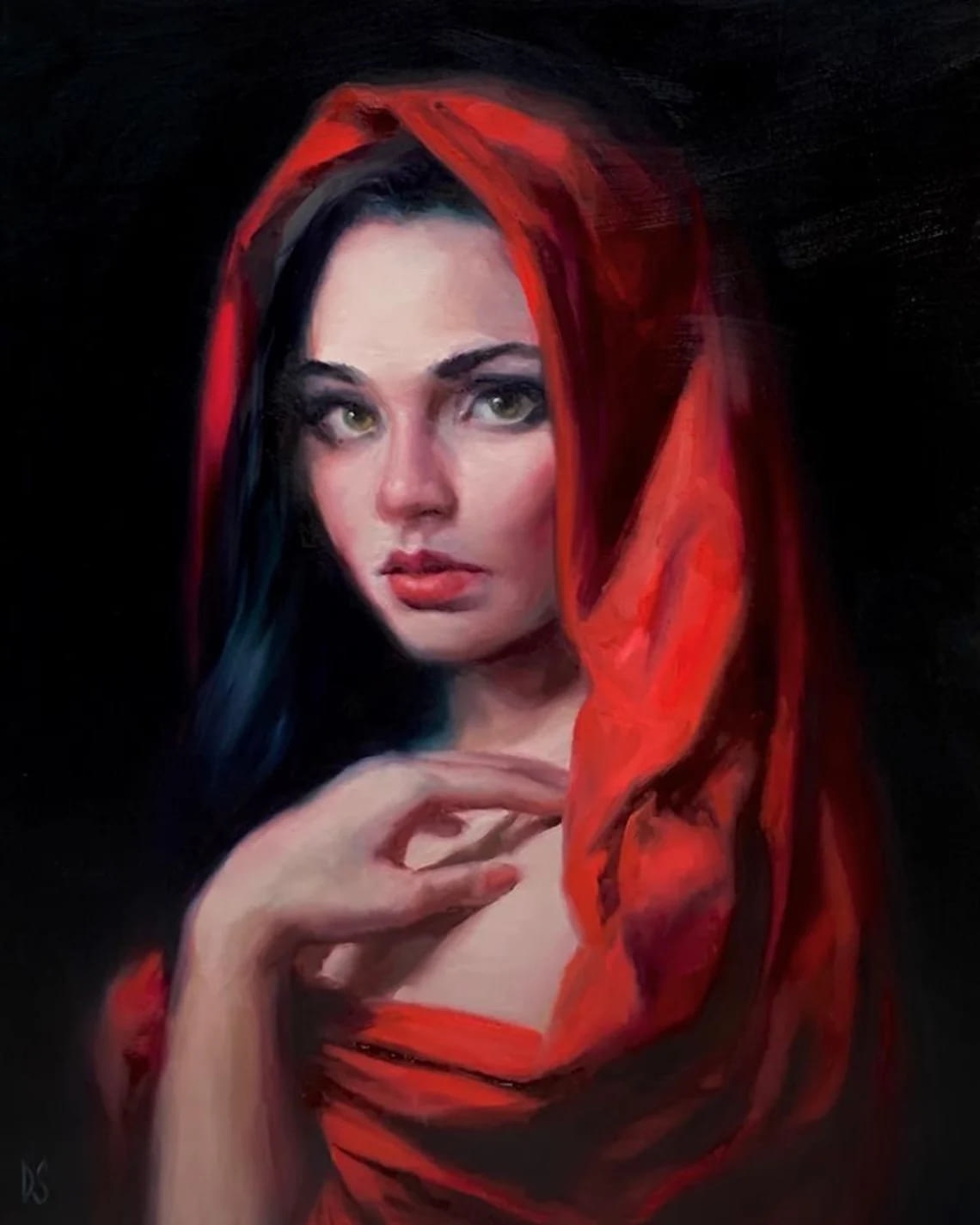 "Crimson Soul" - Portraits Artwork