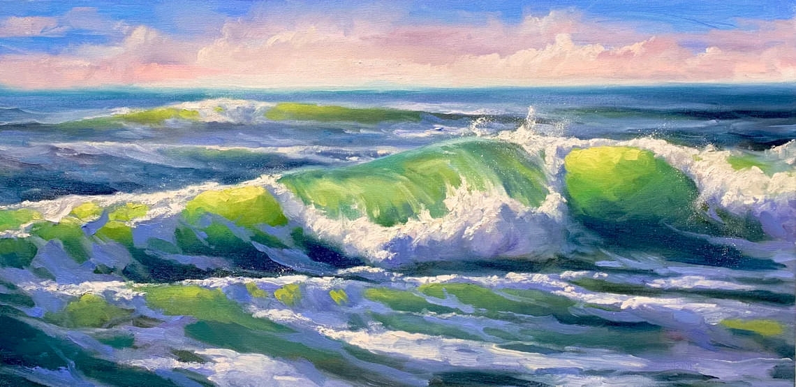 "Emerald" - Seascapes - Original Painting