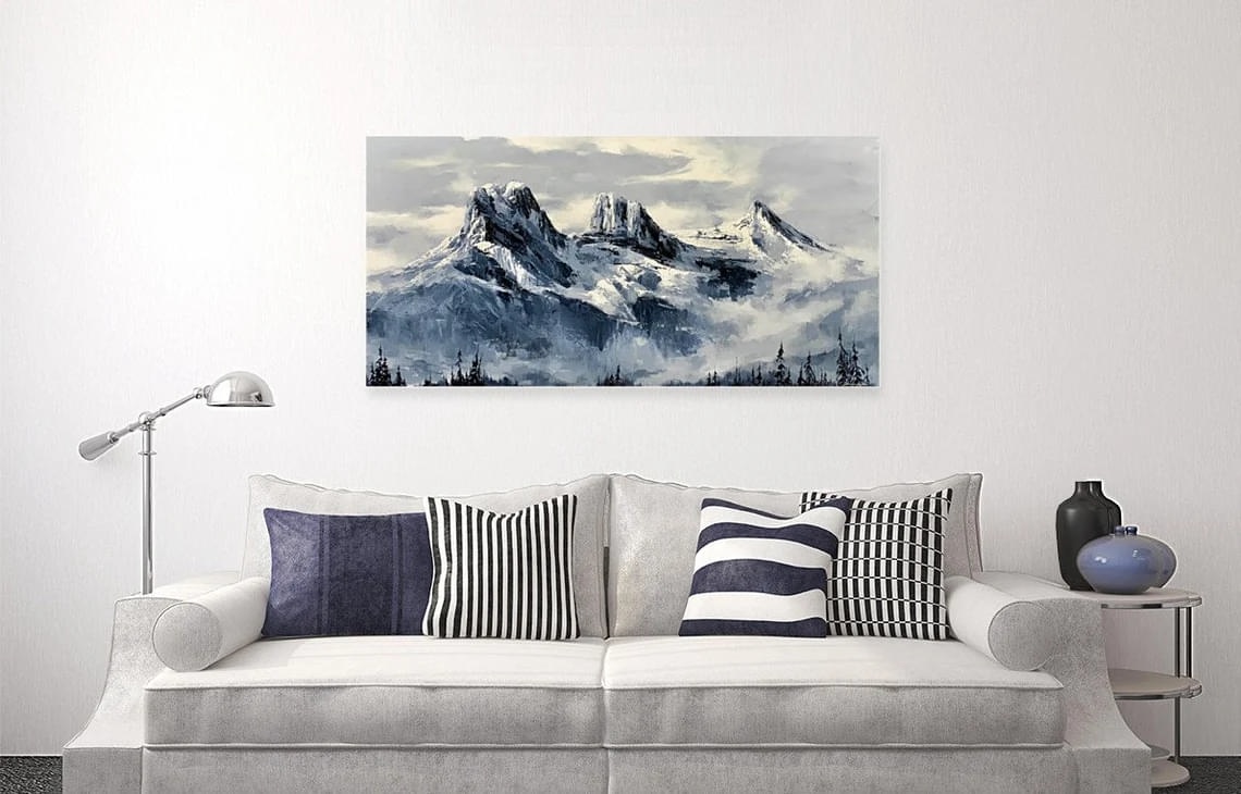 "Faith Hope and Charity" - Landscapes Artwork Sample on Wall