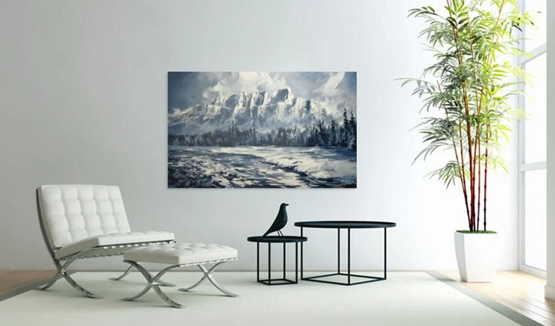 "Frozen Sails" - Landscapes Artwork Sample on Wall