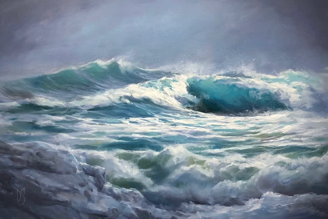 "Ice Crown" - Seascapes - Original Painting