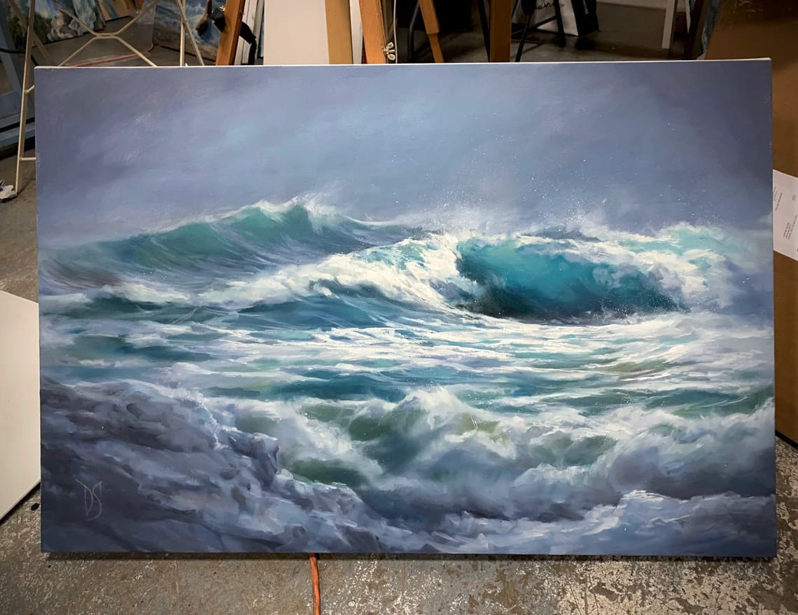 "Ice Crown" - Seascapes - Original Painting