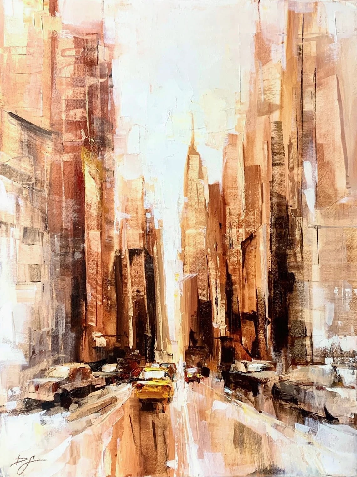 "In Pursuit Of Clarity" - Cityscapes - Original Painting