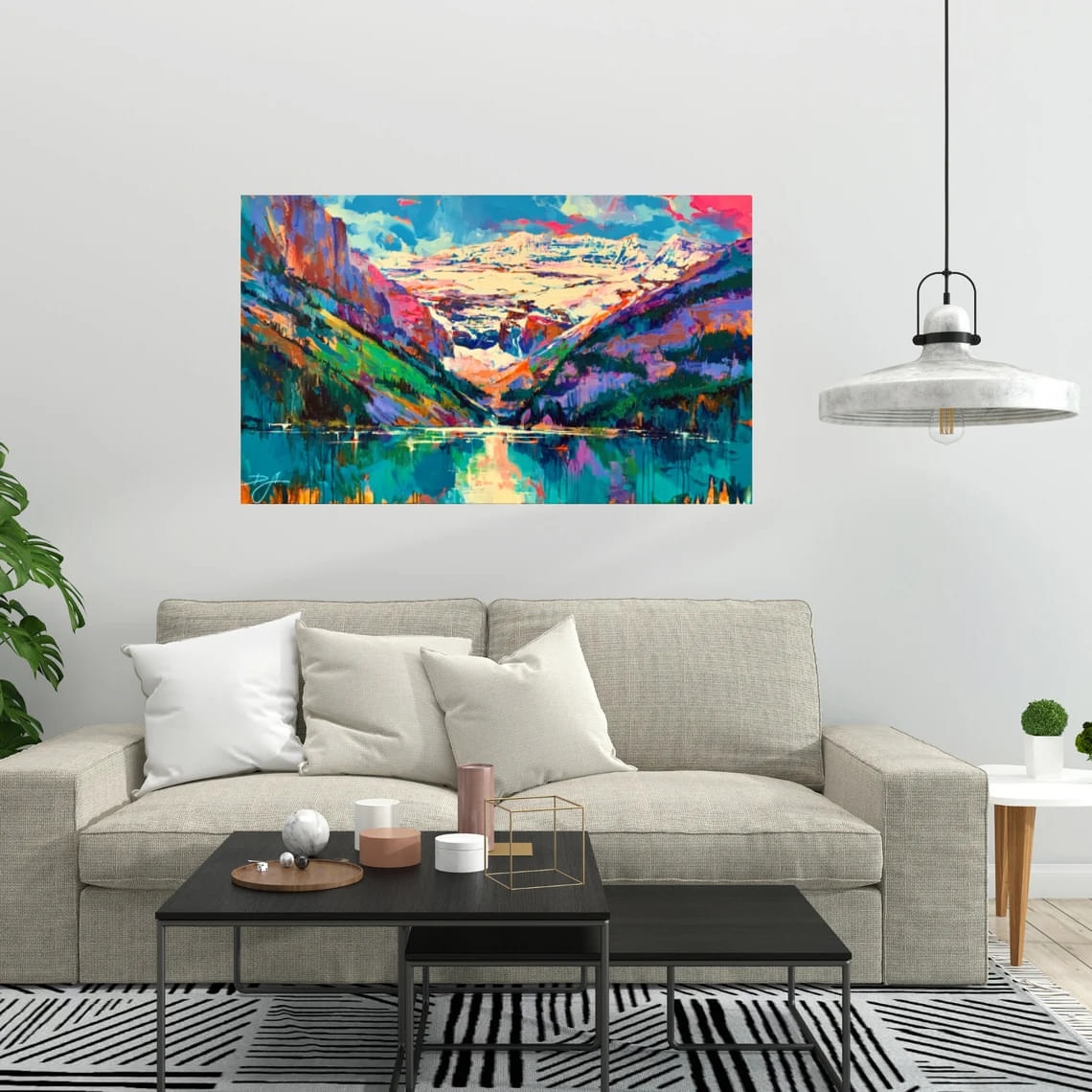 "Lake Louise" - Landscapes Artwork Sample on Wall