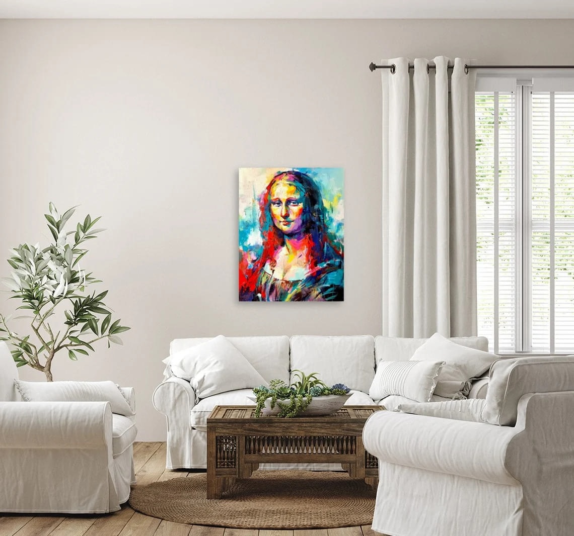 "Mona Lisa" - Portraits Artwork Sample on Wall