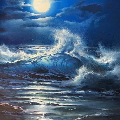 "Moonlight Dance" - Seascape Artwork