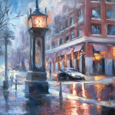 "One Cold Morning" - Cityscapes - Original Painting