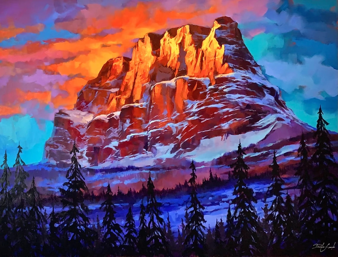 "Peaks of Flame" - Landscapes Artwork
