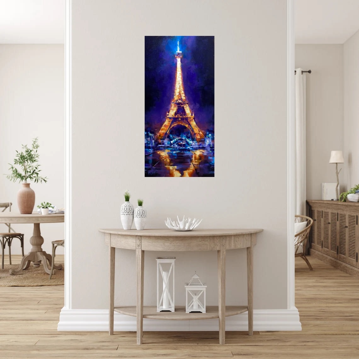 "Proposal" - Cityscapes Artwork Sample on Wall