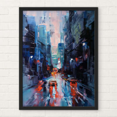 Red Fireflies ORIGINAL PAINTING