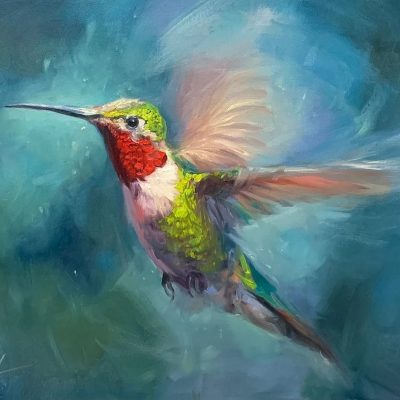 "Red Neck" - Hummingbird - Wildlife Artwork