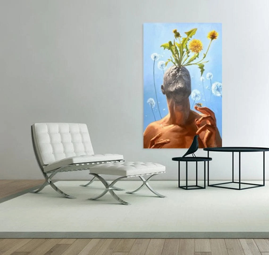 "Resilient Weeds" - Surrealism Artwork Sample on Wall