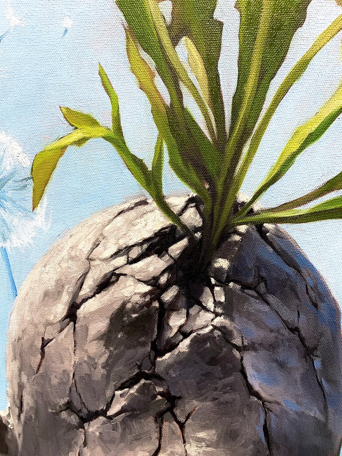 "Resilient Weeds" - Surrealism - Original Painting