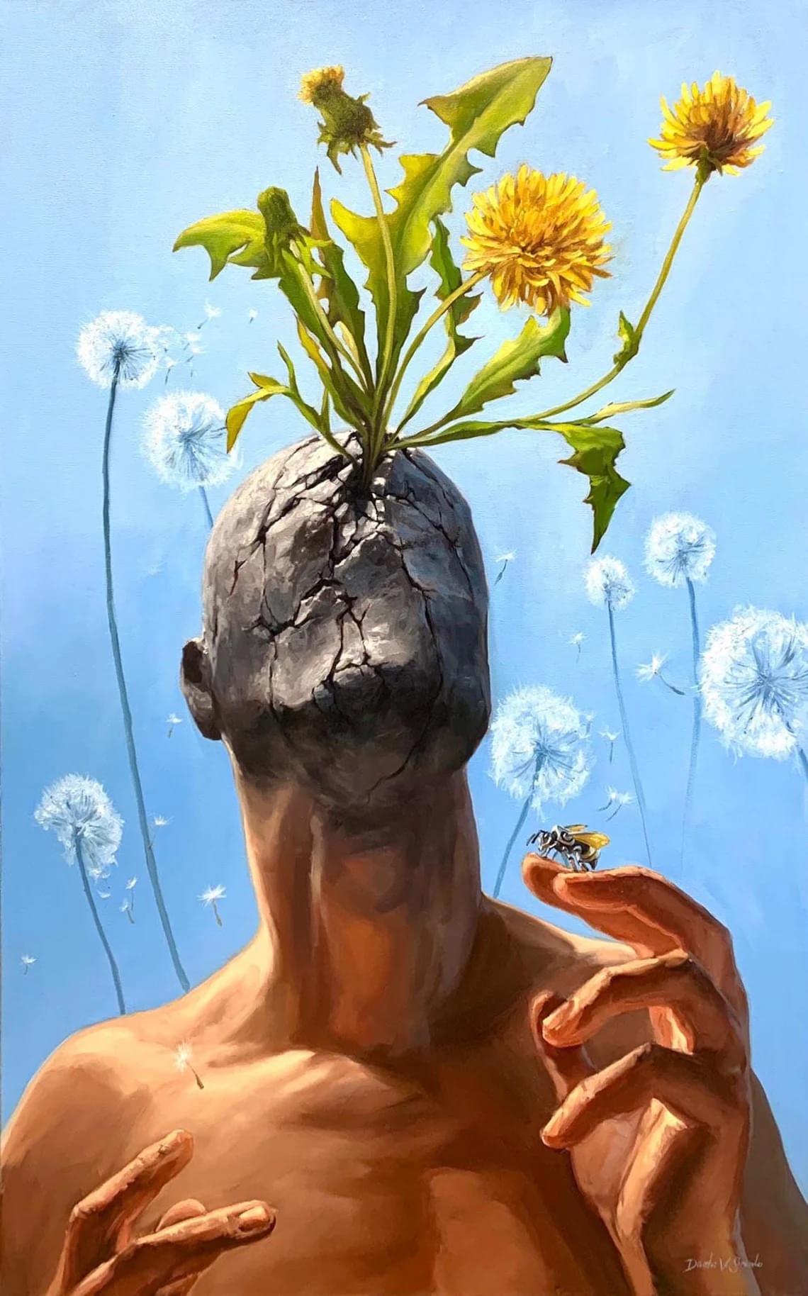"Resilient Weeds" - Surrealism Artwork