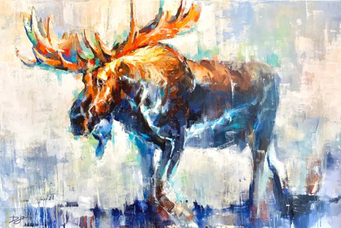 "Rocky Mountain" - Wildlife - Original Painting