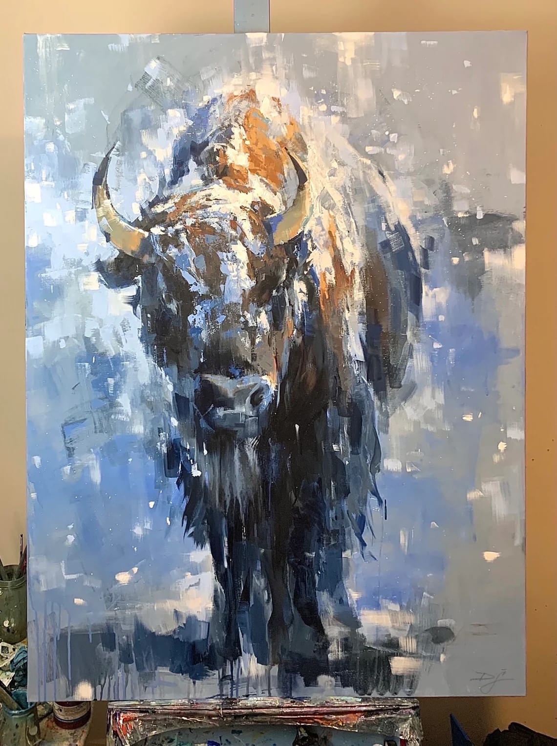 "Snow Giant" - Wildlife - Original Painting
