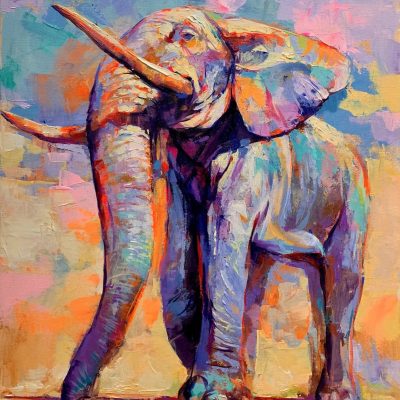 "Strength and Resilience" - Elephant - Wildlife Artwork
