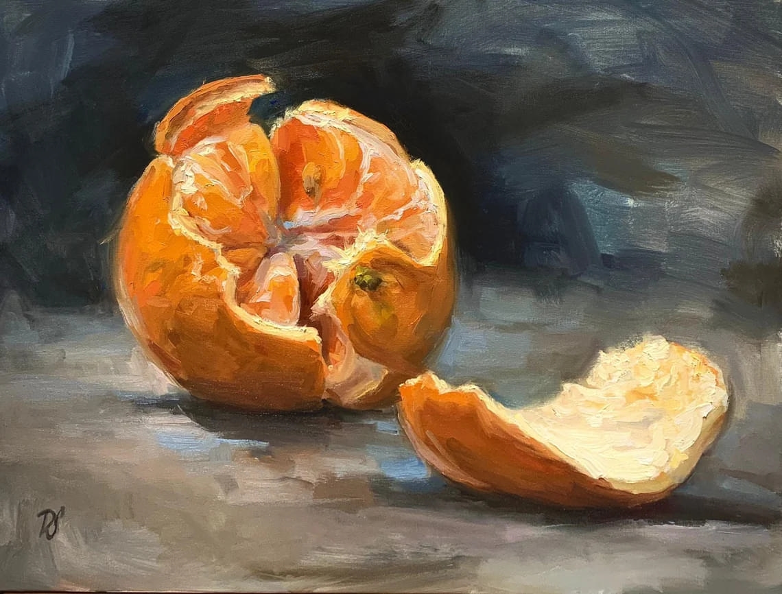 "Sweet Peels" - Orange - Still Life Artwork