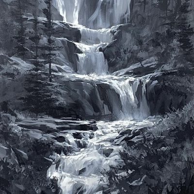 "Tangle Falls" - Landscapes Artwork