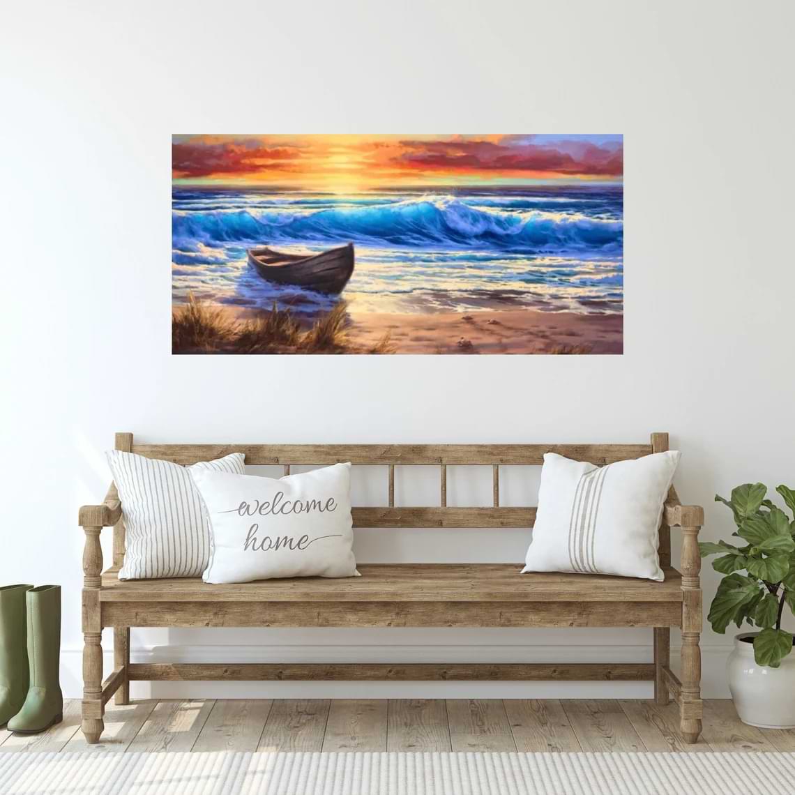 "The Calling" - Seascape Artwork Sample on Wall