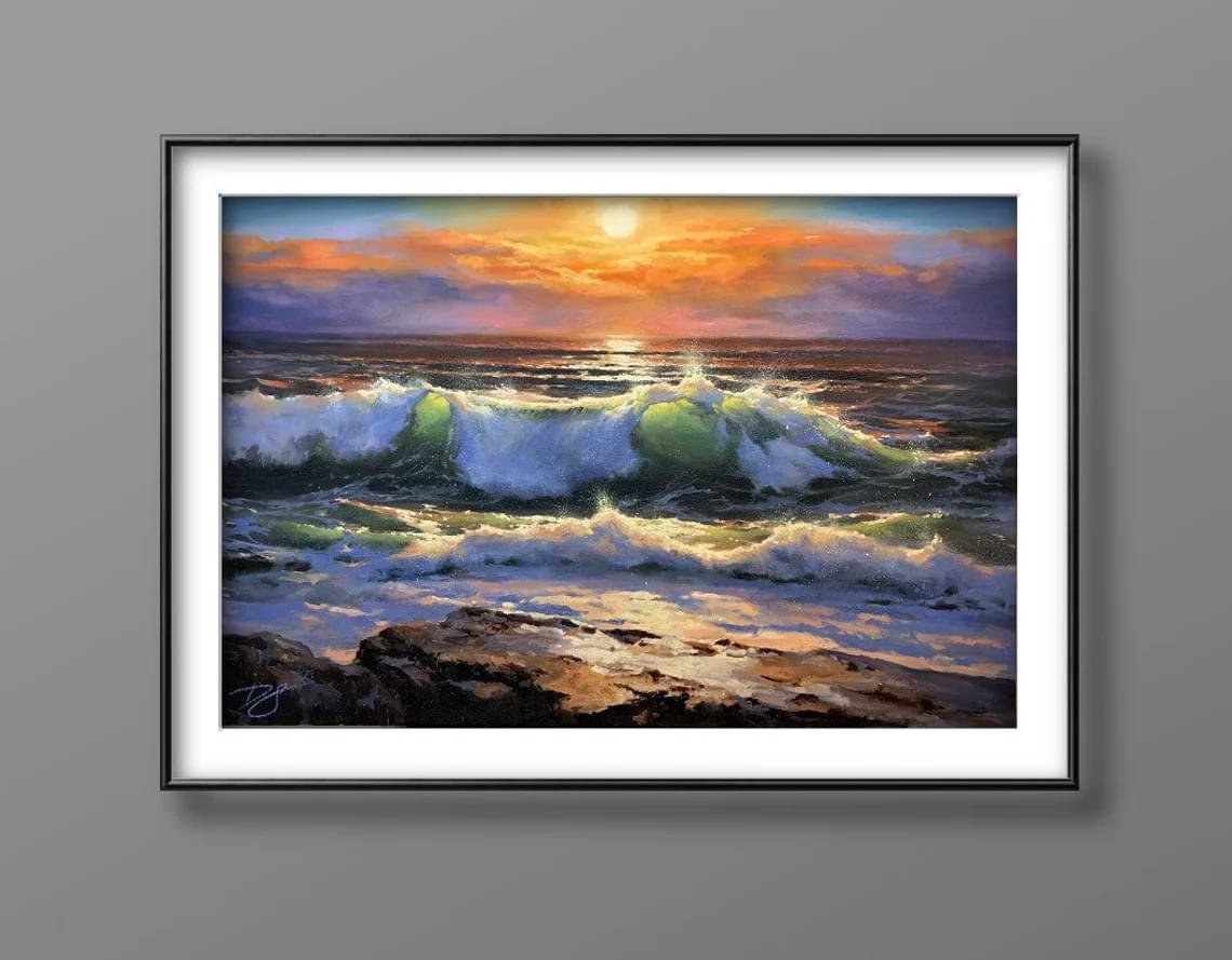 "The Deliverance" - Seascape Artwork Sample on Wall