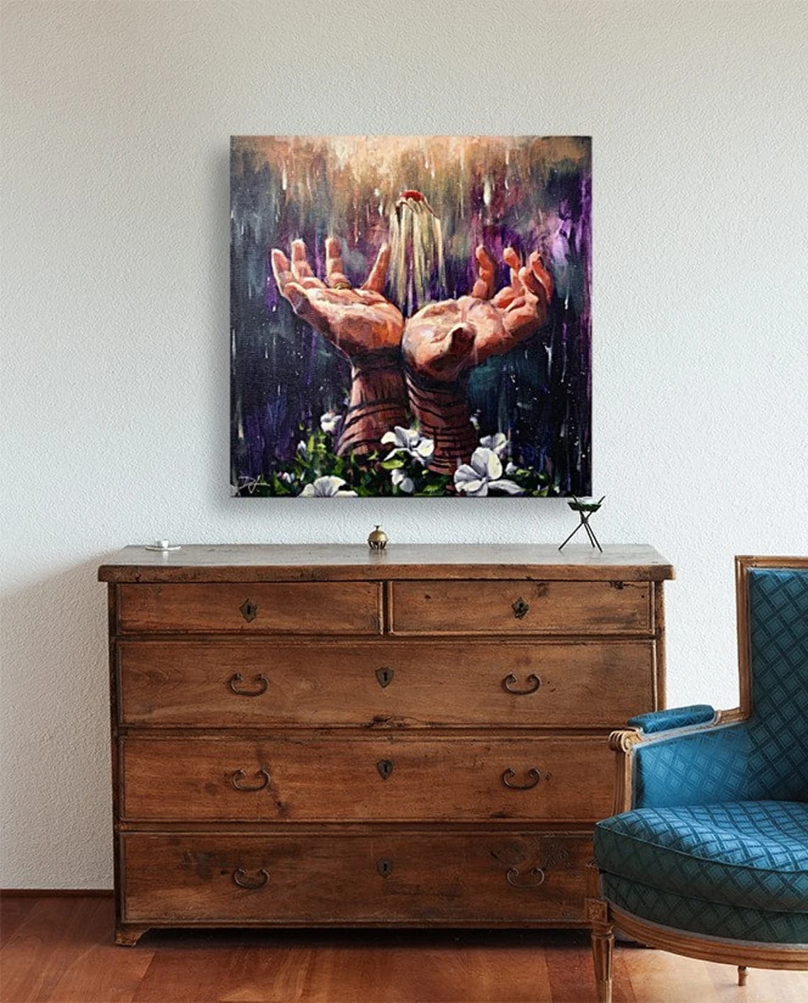 "The Fountain" - Surrealism Artwork Sample on Wall