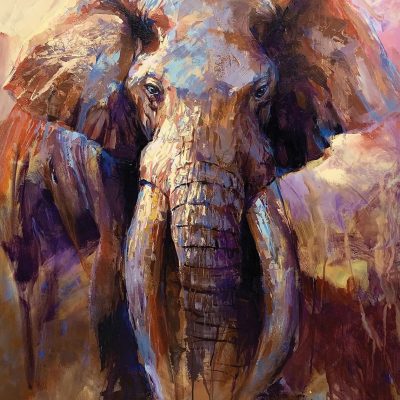 "The Great Tusker" - Elephant - Wildlife Artwork