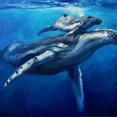 "The Guide" - Whale - Wildlife Artwork