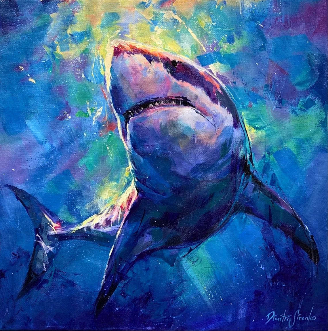 "The Hunter" - Shark - Wildlife Artwork