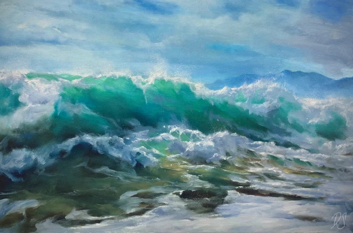 "The Resolve" - Seascapes - Original Painting
