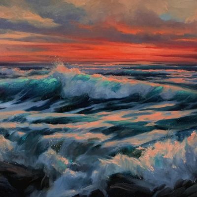 "Twilight Turmoil" - Seascapes - Original Painting