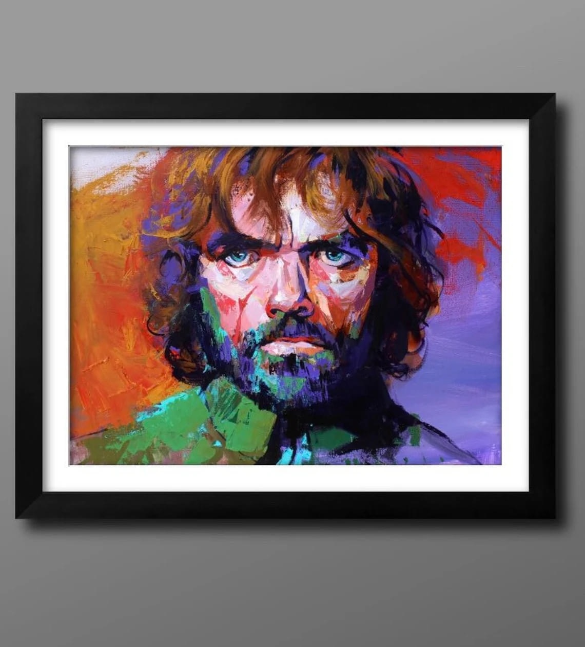 "Tyrion Lannister" - Game of Thrones Portraits Artwork Sample on Wall