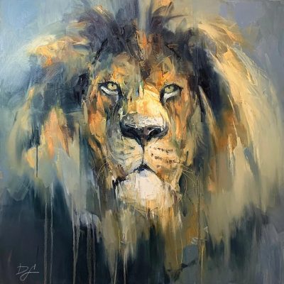 "Weary and Proud" - Lion - Wildlife Artwork
